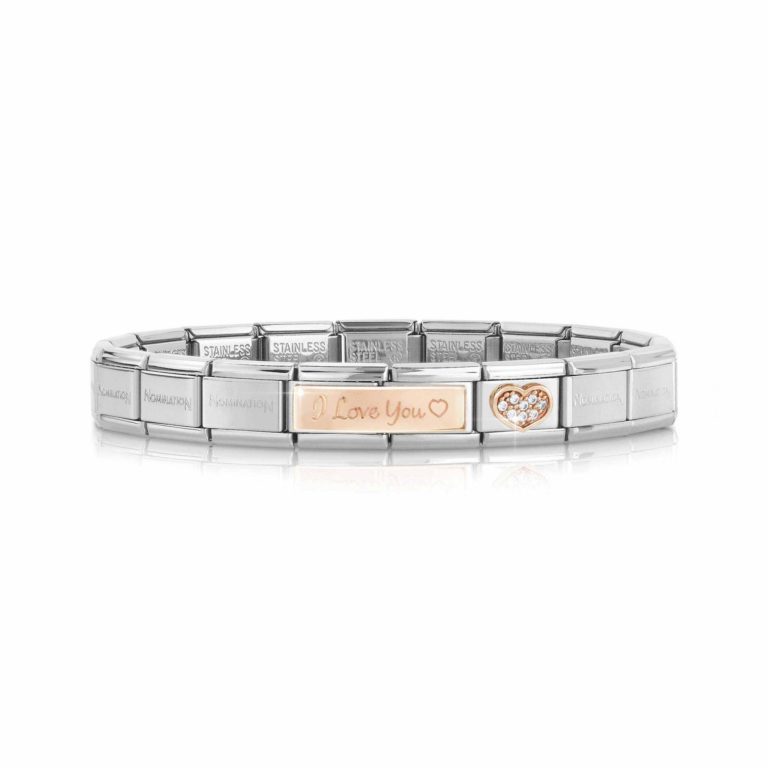Bracciale Donna In Acciaio Inossidabile Con Perle A Cuore, Regolabile 19 Cm + Catena 5 Cm, Colori Argento, Oro, Rosa, Regalo Per Natale E Festa Della Mamma - 3